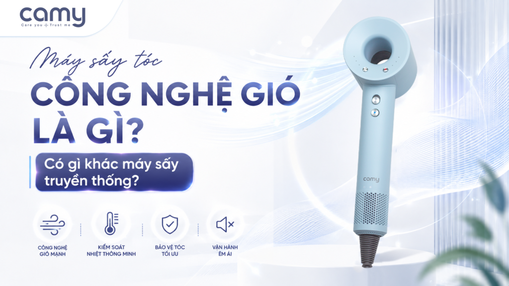 Máy sấy tóc công nghệ gió là gì? Có gì khác máy sấy truyền thống?