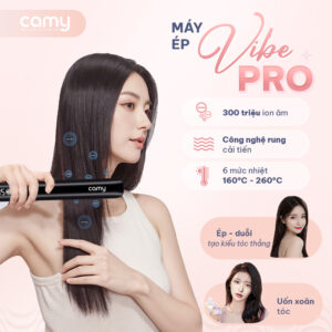 Alternative view of Máy duỗi tóc ion âm Camy Vibe Pro ép tóc chuyên nghiệp chuẩn salon, công nghệ rung không gây rít tóc