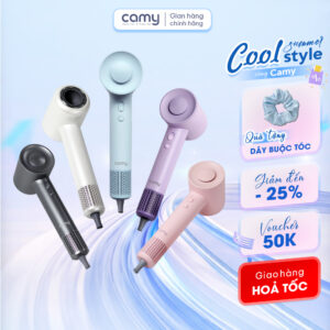Máy sấy tóc ion âm Camy Wind Lux 2 chiều tạo kiểu bảo vệ tóc, kiểm soát nhiệt thông minh 1600W