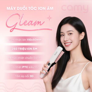 Alternative view of Máy duỗi tóc ion âm Camy Gleam chuyên nghiệp ép tóc chuẩn salon, tấm nhiệt bản to ceramic bảo vệ tóc